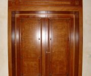 Double solid wood interior doors
