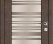 The door to the modern style with a beautiful design glass 180x150 - How to choose Interior Doors