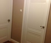 White interior doors in the hallway