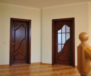 Beautiful wooden interior doors in modern style