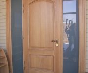 Entrance door made of wood