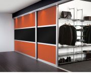 Large sliding door to wardrobe