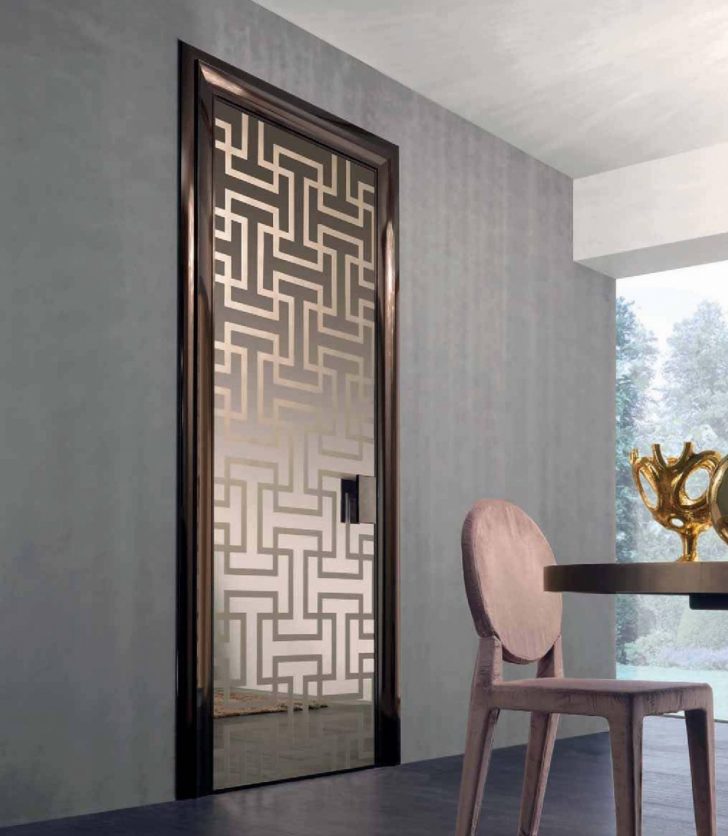 Interior doors styles: matching of dominant designing style of a door leaf through examples