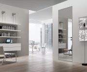 Modern high-tech mirror doors