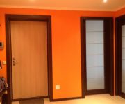 warm colors of wood with a red tinge interior doors 180x150 - Color of Interior Doors: basic rules of color combinations of a door leaf with interior decoration elements