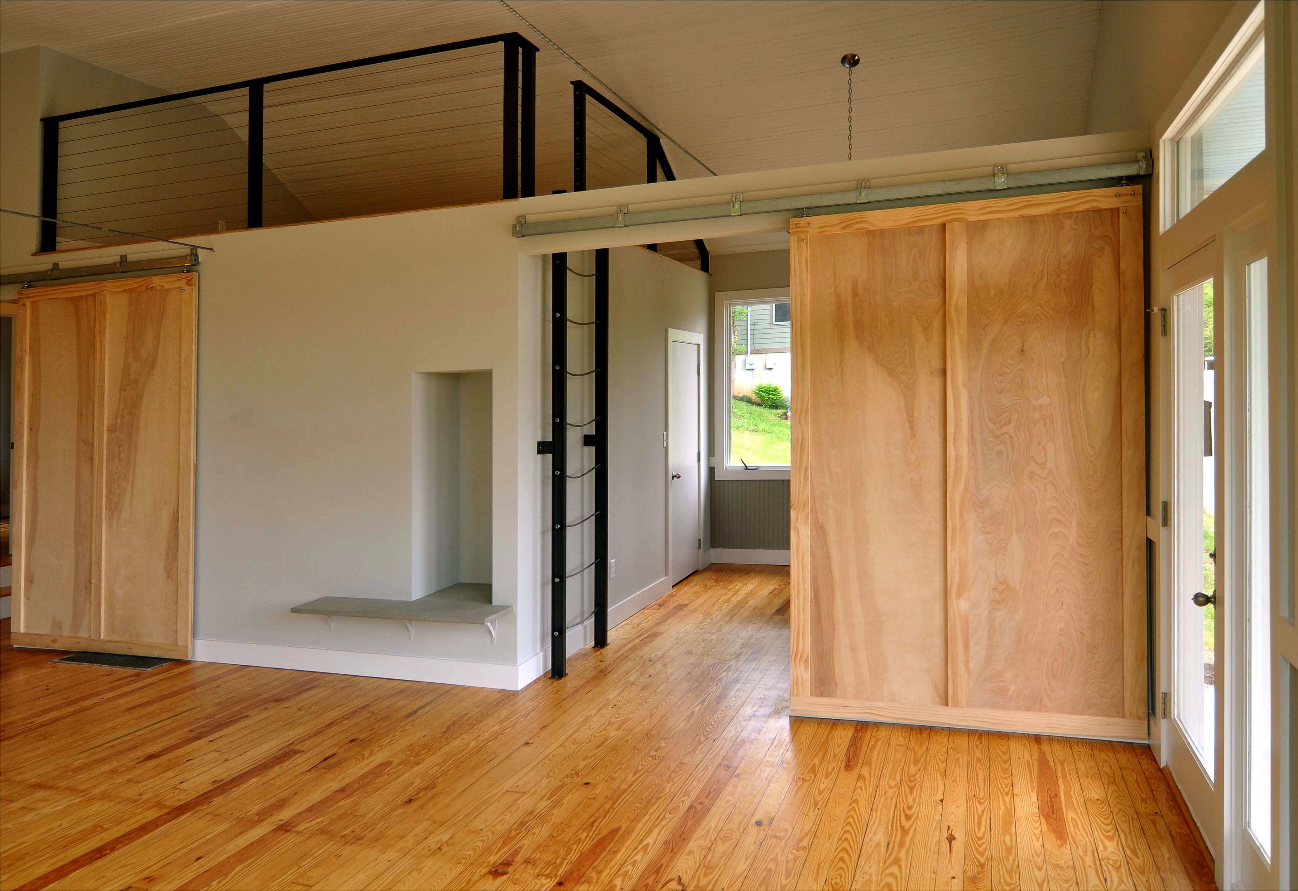 Wooden interior sliding doors