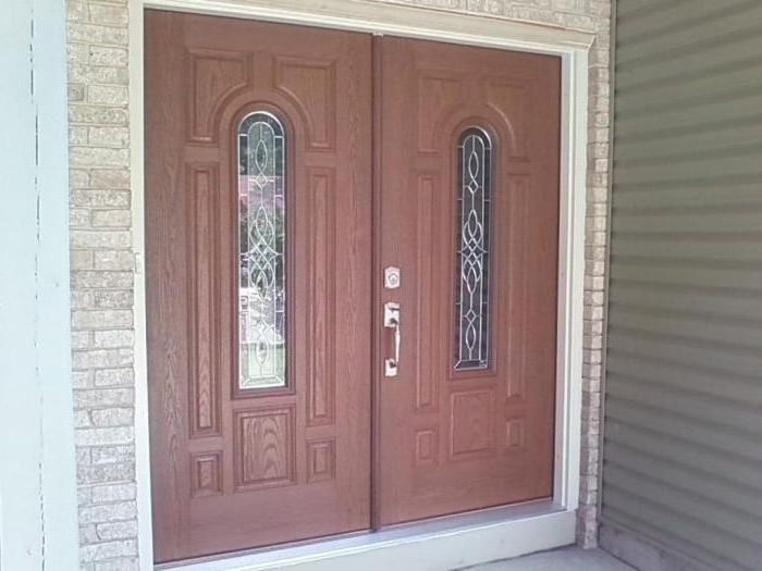 Fiberglass masonite entry door