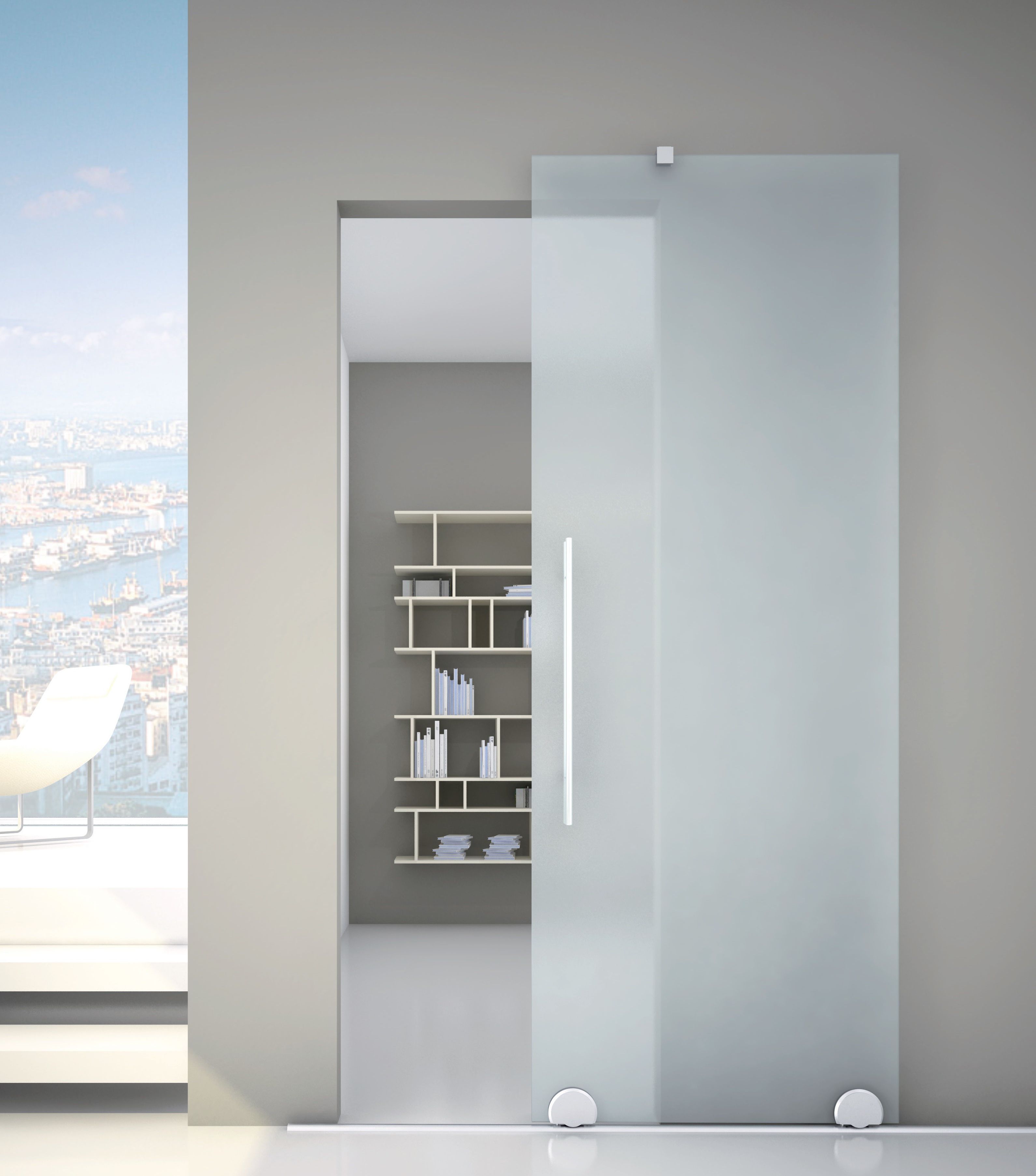 Glass pocket doors