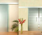 Hinged and sliding glass interior doors