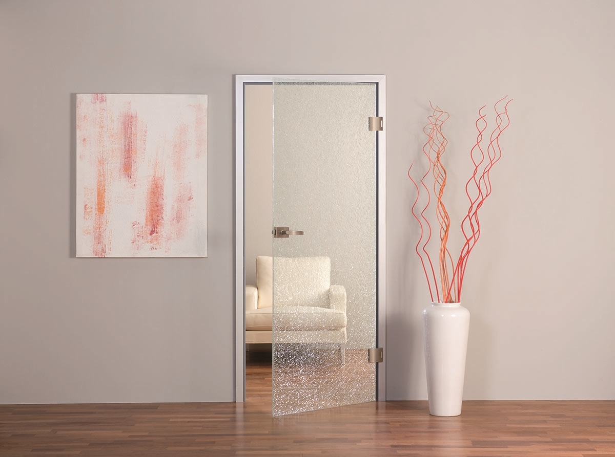 Interior glass door