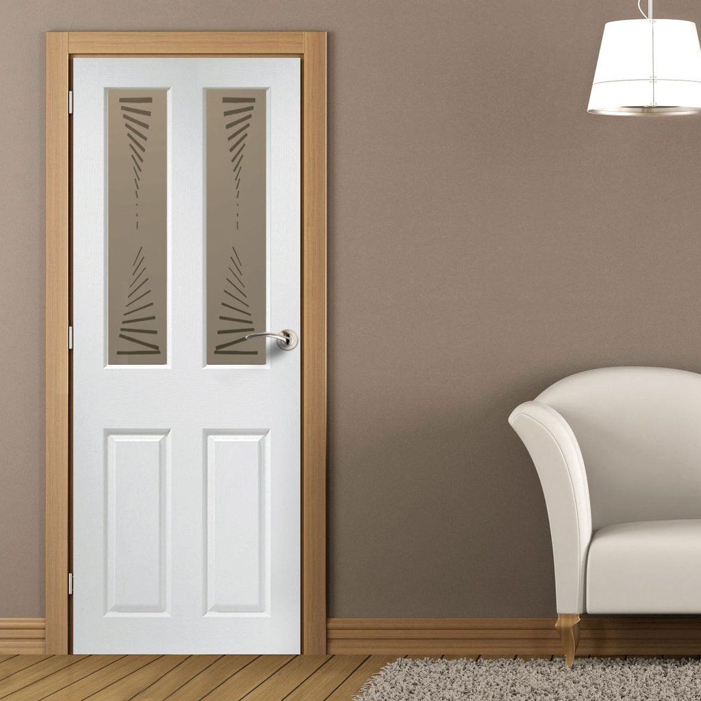 Modern plastic coated interior doors