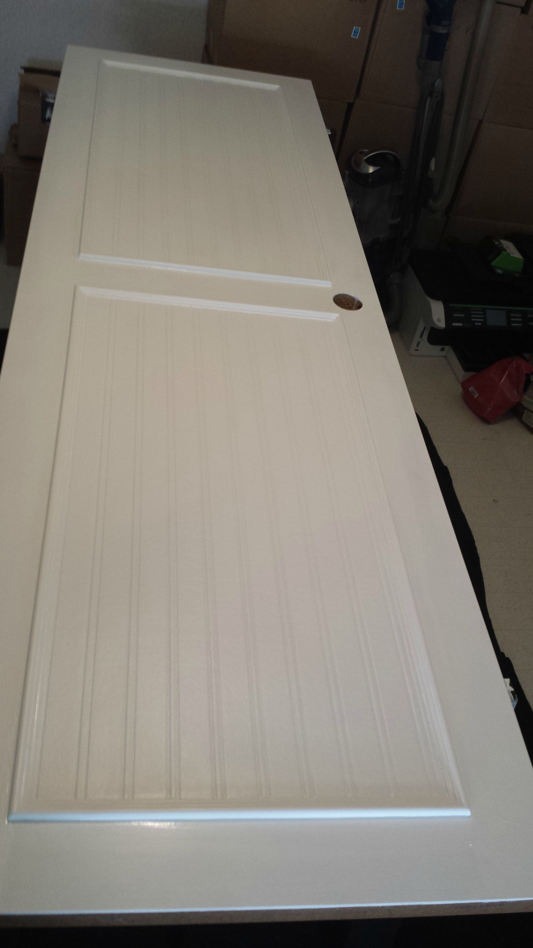 Plastic coated interior doors