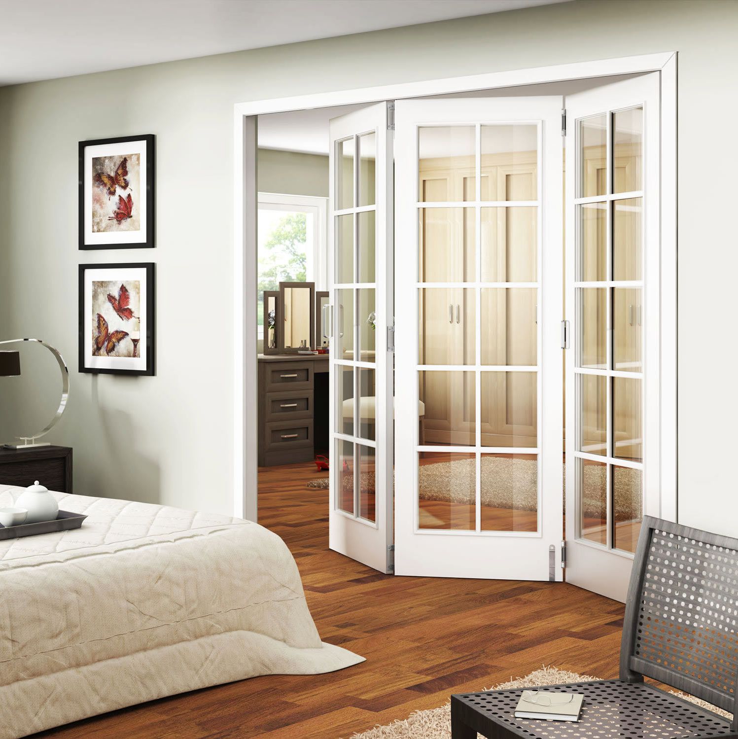 Plastic interior french doors