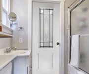 Pvc interior doors for the bathroom