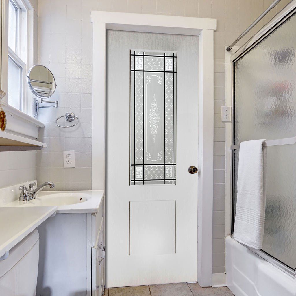 Pvc interior doors for the bathroom