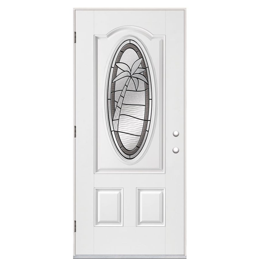 White masonite fiberglass doors