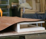 Cover door wood veneer