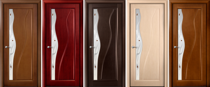 Modern laminated doors 728x302 - Methods of decorative finishing of interior doors