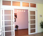 White sliding interior doors