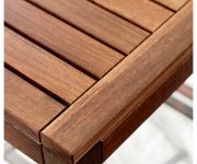 Wood covered with stain