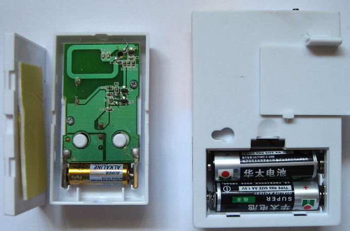 Battery in the wireless doorbell - Wireless doorbell for an apartment