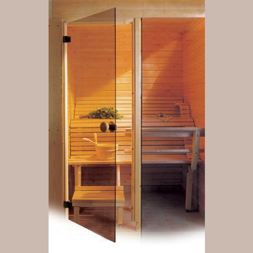 Modern sauna glass door