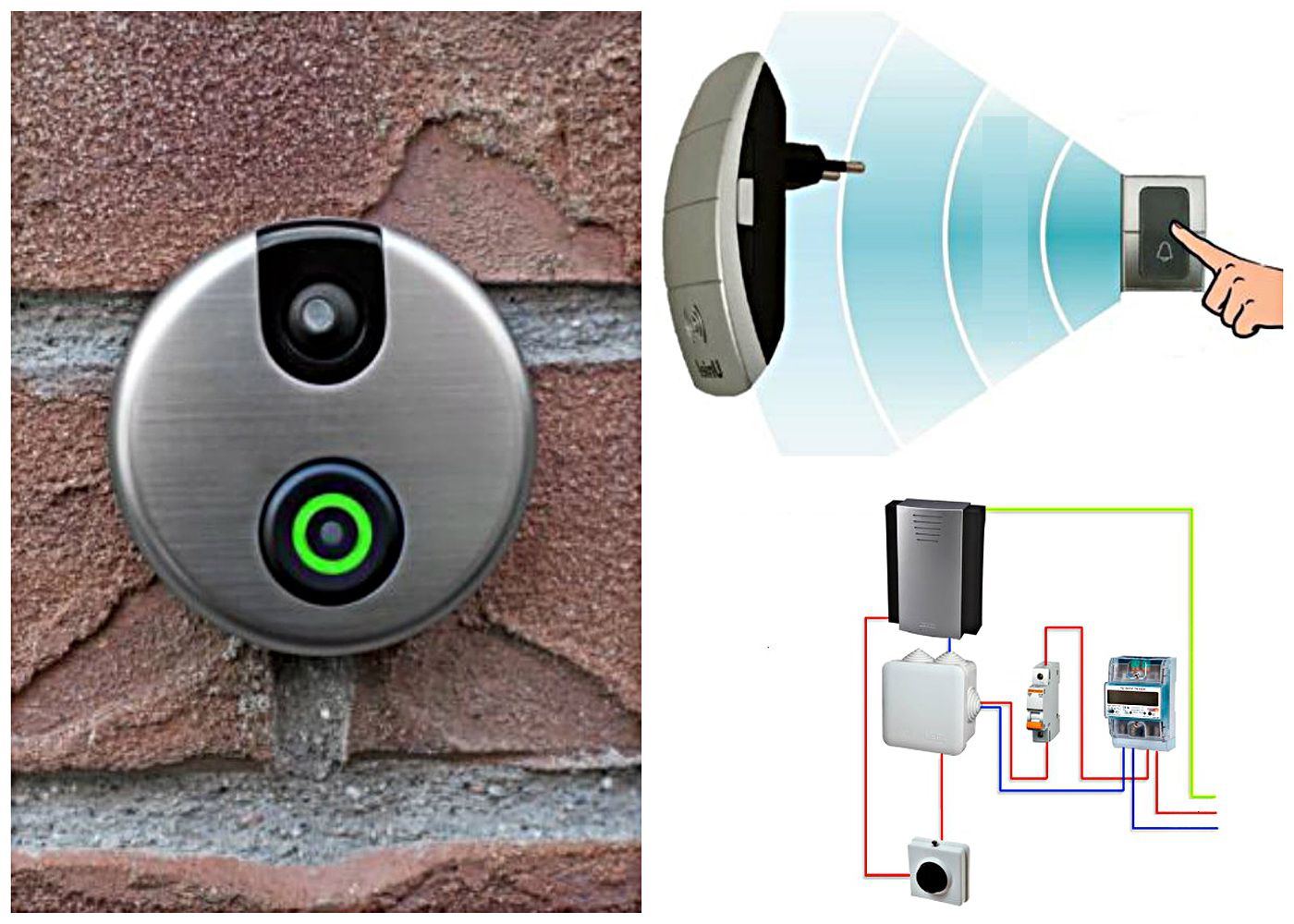 Principle of operation of the wireless door bell