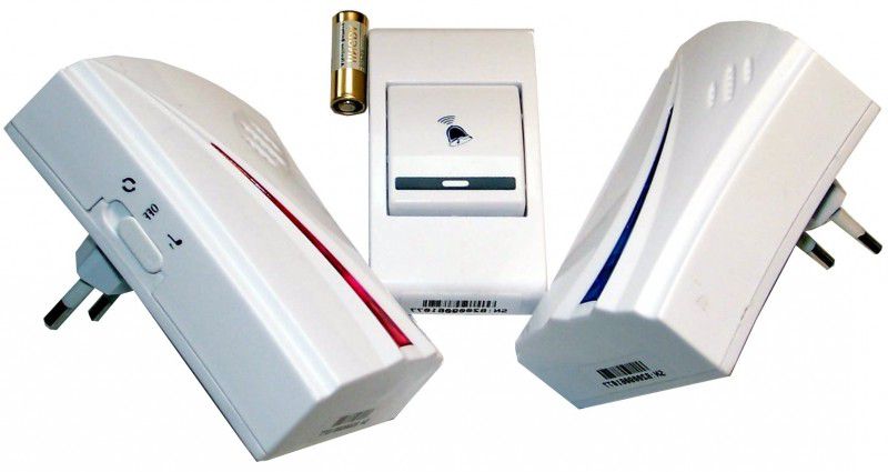 Wireless doorbell with batteries