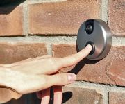 Wireless doorbell with video camera