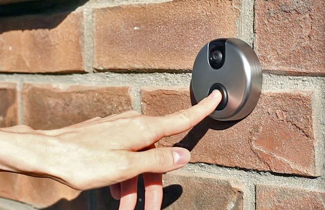 Wireless doorbell with video camera - Wireless doorbell for an apartment