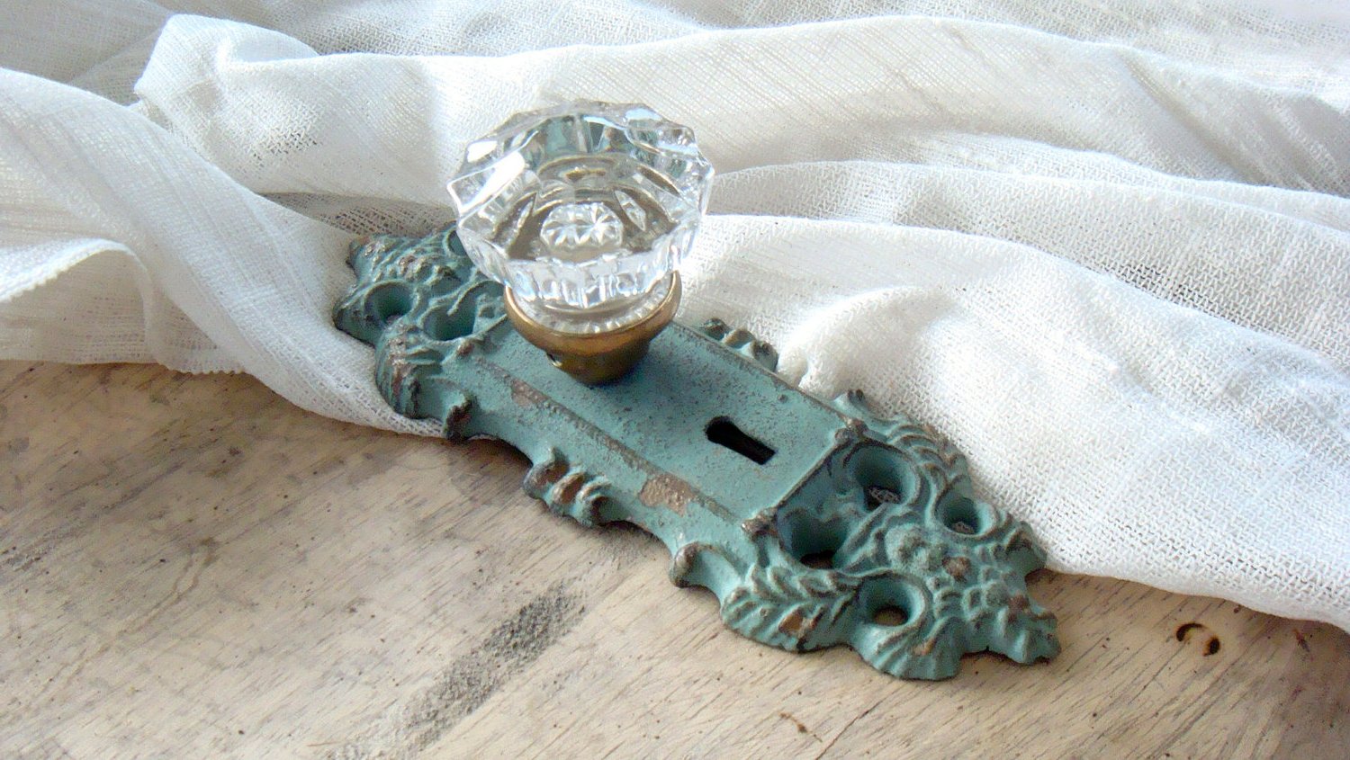 Antique crystal door knobs