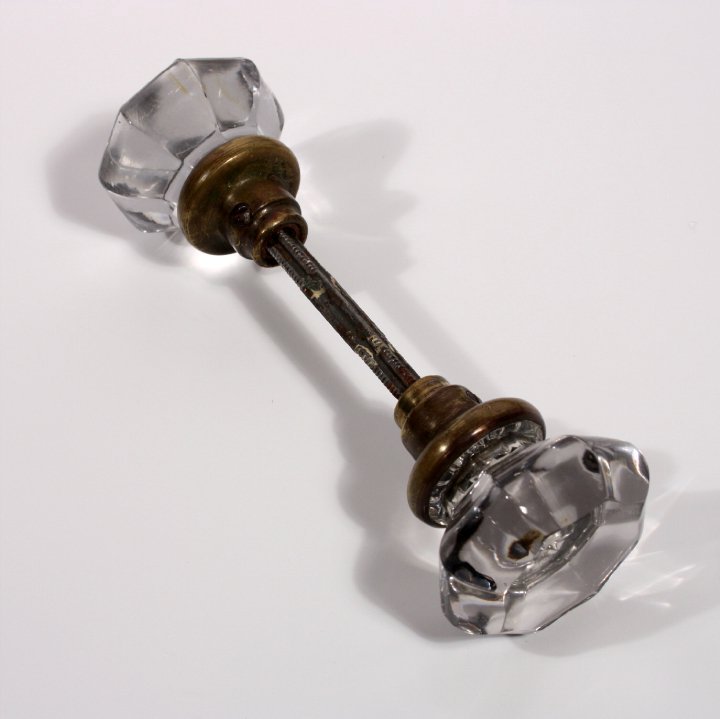 Antique glass door knobs