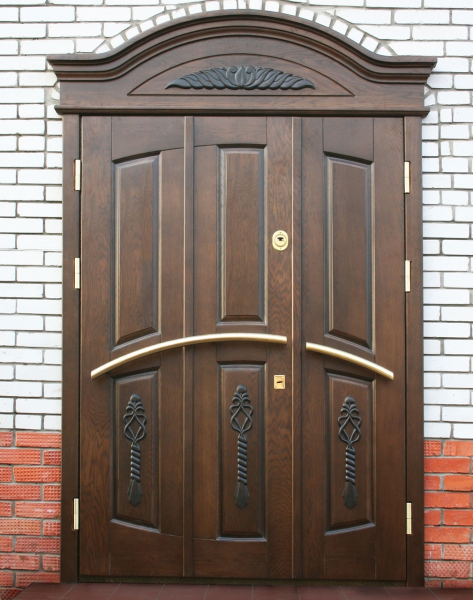 External oak door