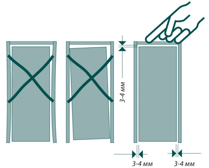 What gap is needed between door floor and frame