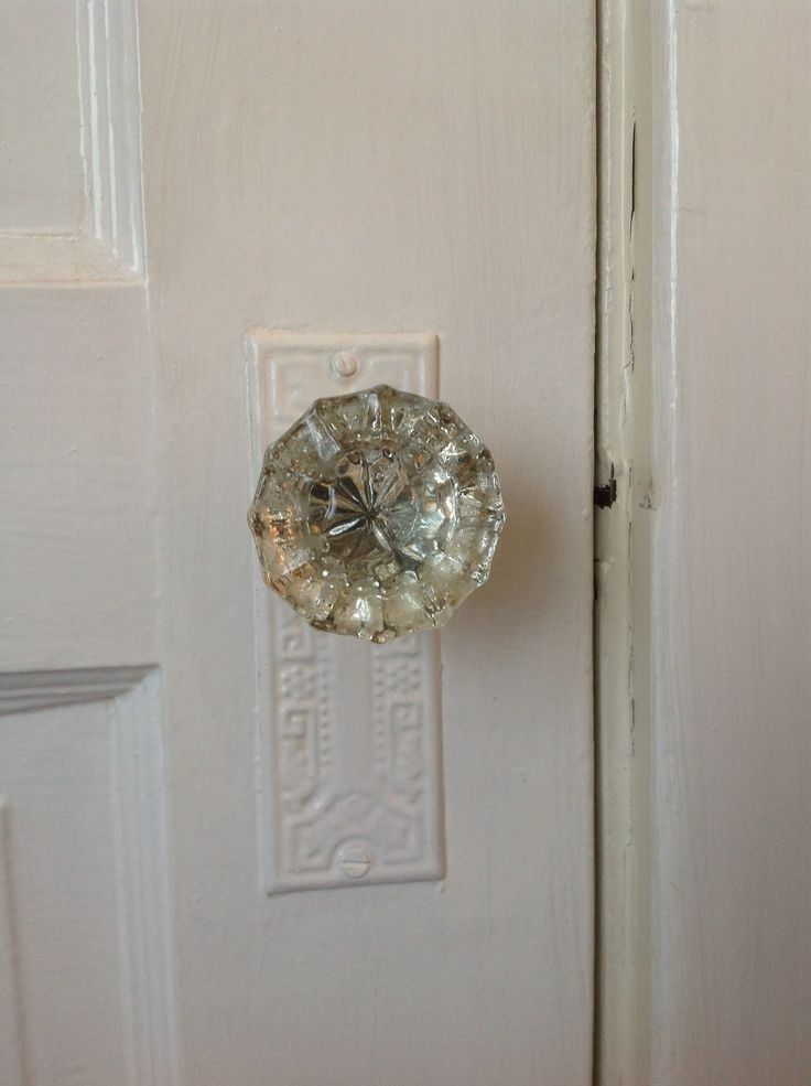 Glass door knobs vintage