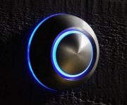 Glowing doorbell button