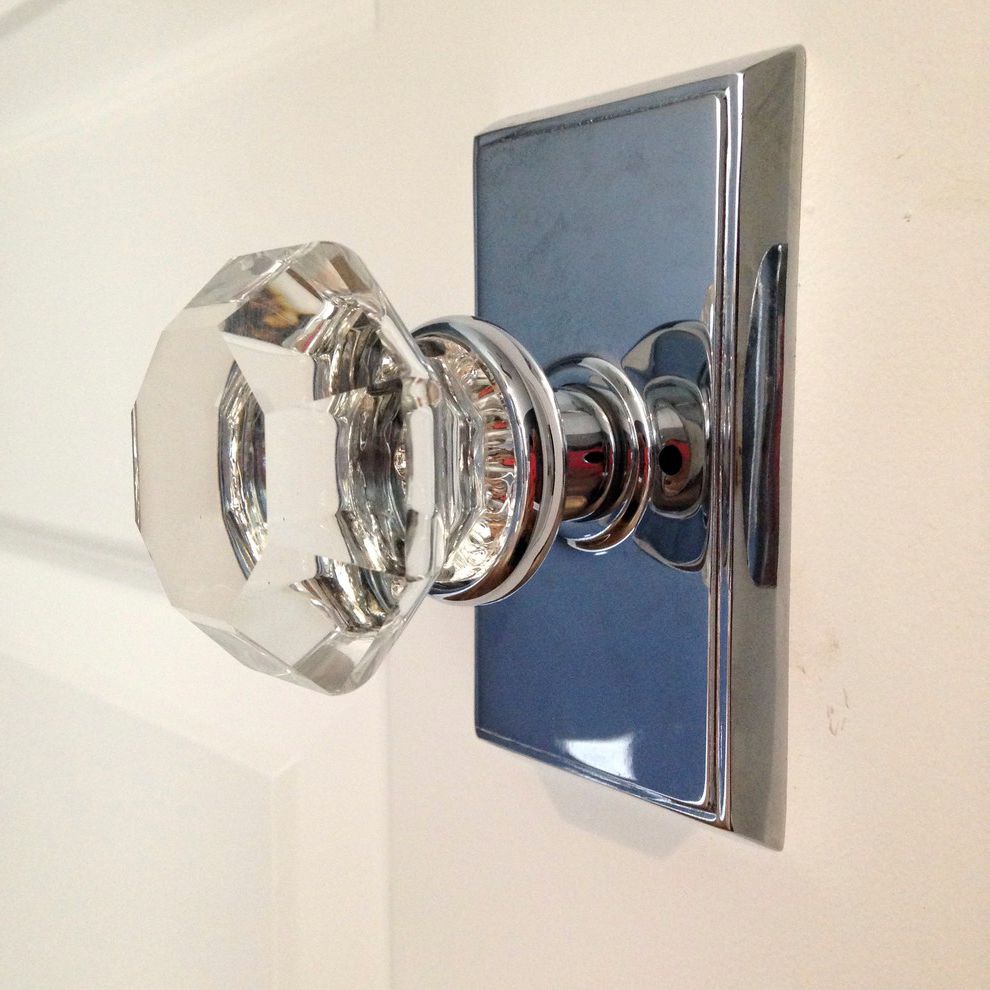 Glass door handles