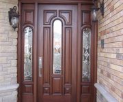 Modern Solid Wood Exterior Front Doors