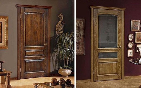Oak internal doors - Doors made of natural oak