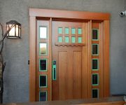Solid wood external doors