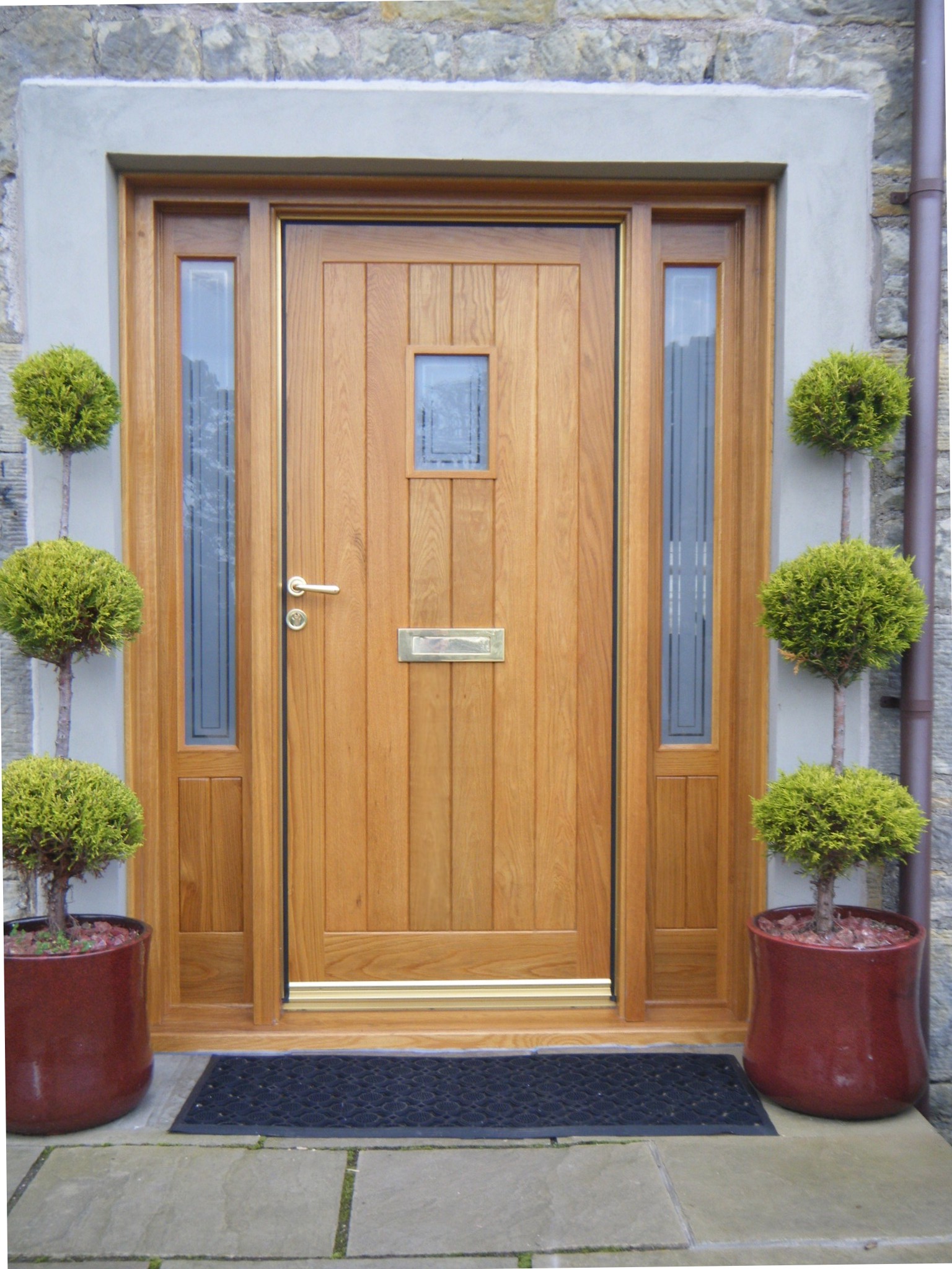 Solid wood external doors design ideas