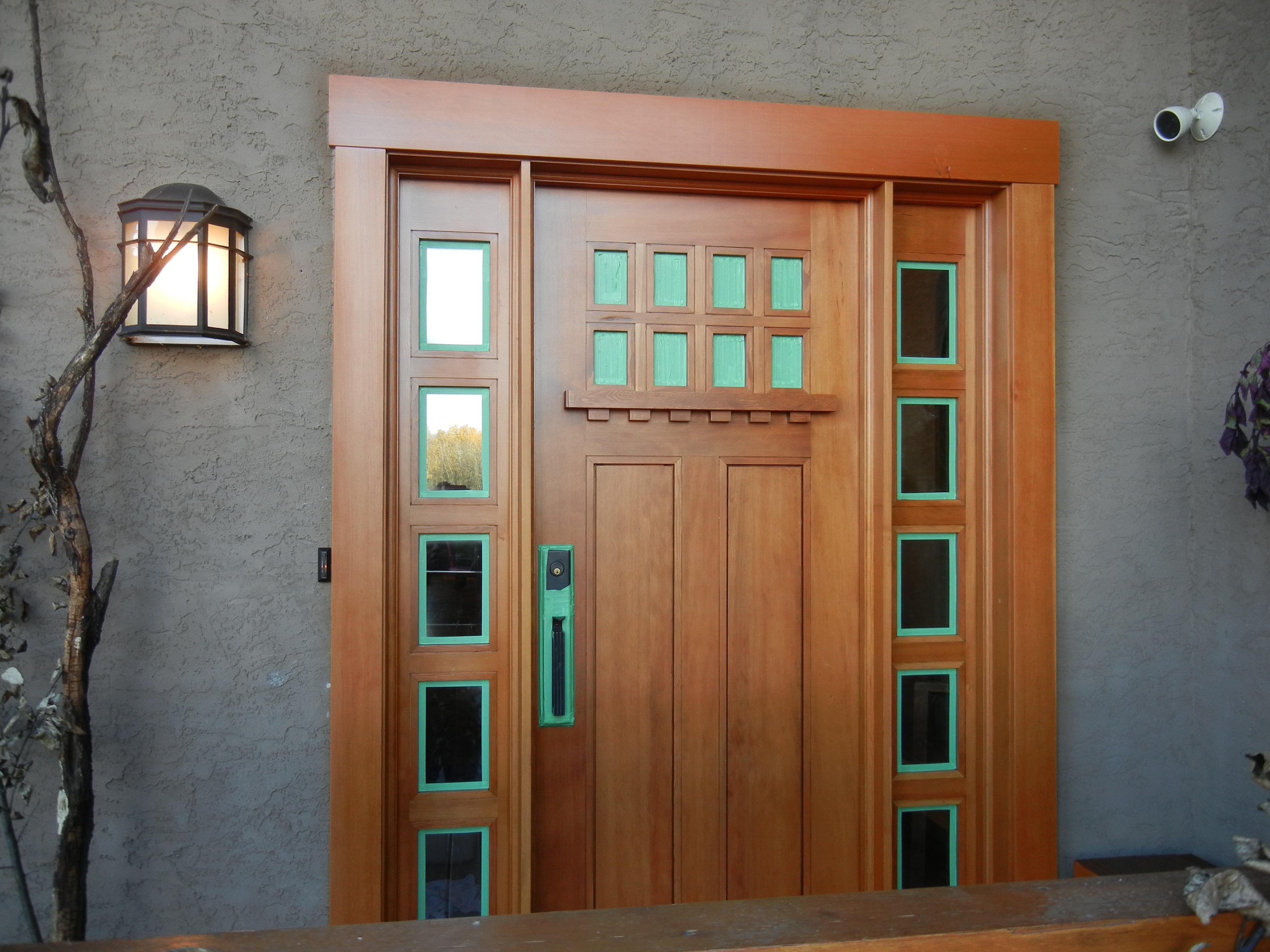 Solid wood external doors