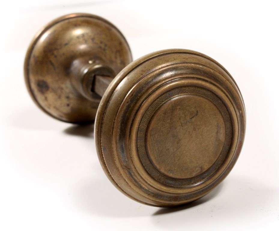 Vintage brass door knobs