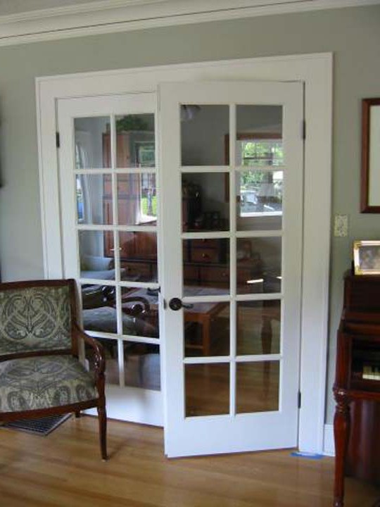 White Interior Doors With Oak Trim