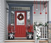 Door decoration for New year and Christmas