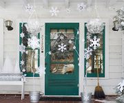 Door decoration paper snowflakes