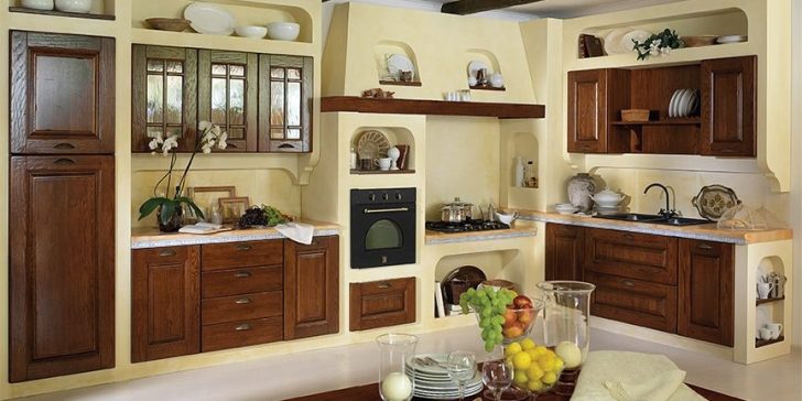 Italian style in the kitchen interior 728x364 - Italian Kitchen Decor - the charm of tradition