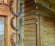 A horseshoe with horns up is a symbol of prosperity in a house