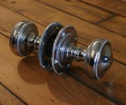 Antique chrome door knobs