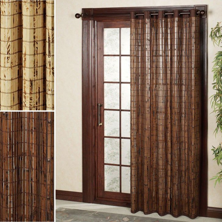 Bamboo door curtains 728x728 - Decorative Curtains in Doorways by your own hands: Ideas and Techniques